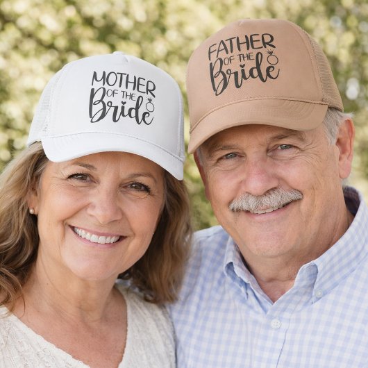 Mother of the Bride Wedding Party Trucker Pet