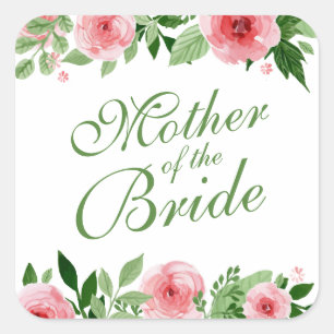 Mother of the Bride Wedding Sticker Seal