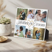 Mother of the Groom Heart Then Now Photo Collage Fotoplaat