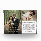 Mother of the Groom Heart Wedding Then & Now Photo Fotoblokken (Voorkant)