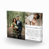 Mother of the Groom Heart Wedding Then & Now Photo Fotoblokken (Rechts)