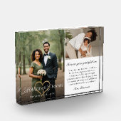 Mother of the Groom Heart Wedding Then & Now Photo Fotoblokken (Links)