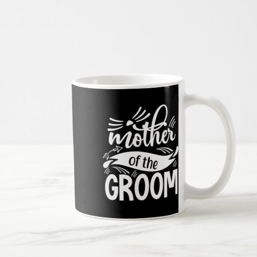 Mother Of The Groom Matching Party Tees Cute Weddi Koffiemok (Rechts)