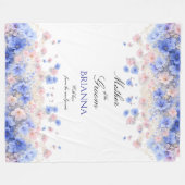 Mother of the Groom  Wildflowers Wedding Gift  Fleece Deken (Voorkant (Horizontaal))