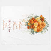 Mother of the Groom Wildflowers Wedding Gift Fleece Deken (Voorkant (Horizontaal))