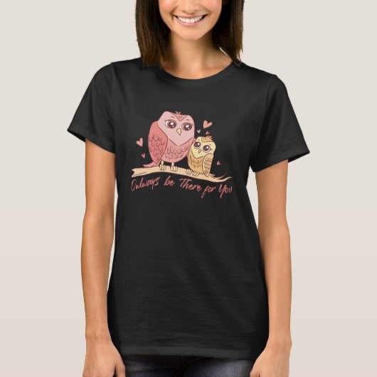 Mother Owl Bird Family Quotes T-shirt (Voorkant)