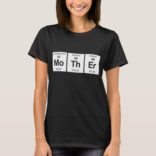 MoThEr Periodieke Tabel T-shirt (Voorkant)