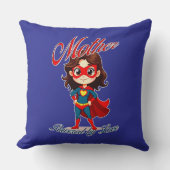 Mother Powered by Love – Supermom Art Kussen (Voorkant)