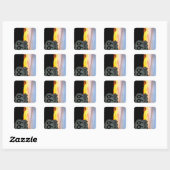 Mother Road Magie Vierkante Sticker (Vel)