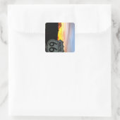 Mother Road Magie Vierkante Sticker (Tas)