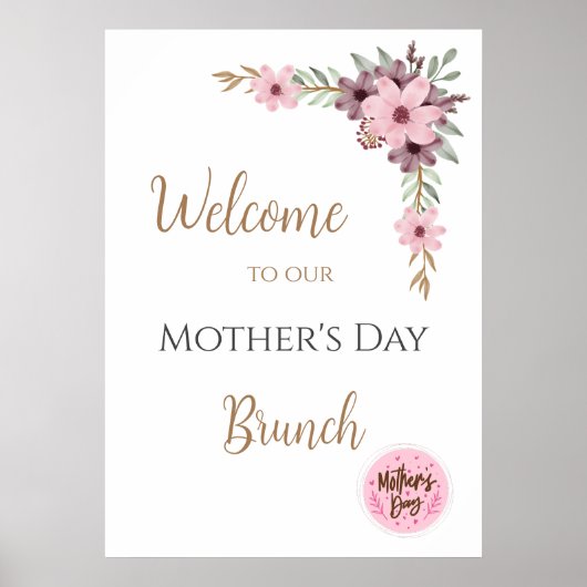Mother´s Day Brunch Welcome Sing Poster (Voorkant)