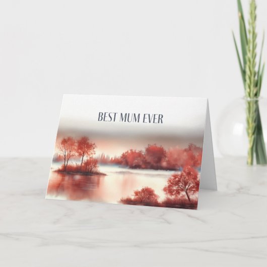 Mother´s Day Card "Best Mum Ever" Kaart (Voorkant)