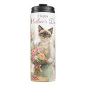 Mother’s Day Florist Cat  Thermosbeker (Voorkant)