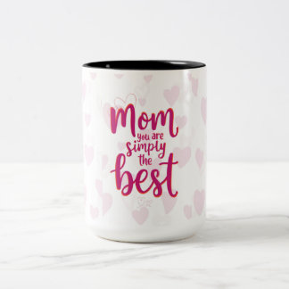 Mother’s Day Love Mug – Best Mom Ever Tweekleurige Koffiemok