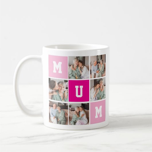 Mother’s Day Personalized Photo Collage Mug Koffiemok (Links)