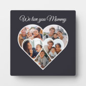 Mother’s Day Photo Collage Heart Family Picture  Fotoplaat (Voorkant)