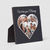 Mother’s Day Photo Collage Heart Family Picture  Fotoplaat (Voorkant)