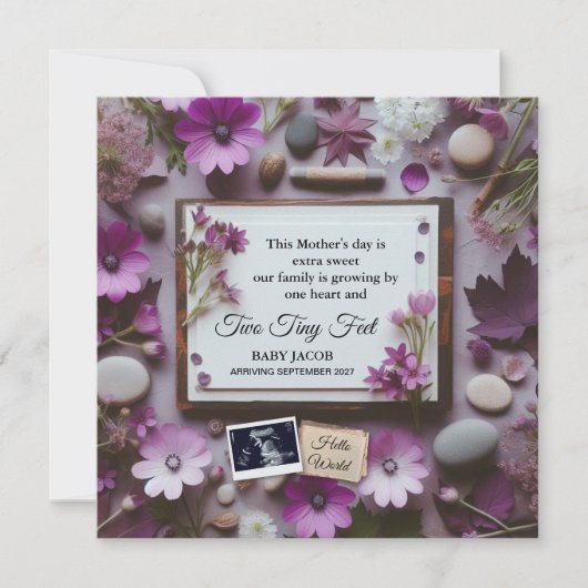 Mother’s Day Pregnancy Announcement for Grandma Aankondiging (Voorkant)