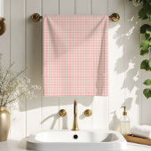Mother’s Day Towel Elegant Rose Gold Plaid Bad Handdoek