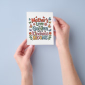 Mother’s Love Is A Garden Where Kindness Blooms Flyer (Hand)