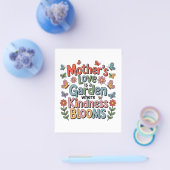Mother’s Love Is A Garden Where Kindness Blooms Flyer (Enkel)