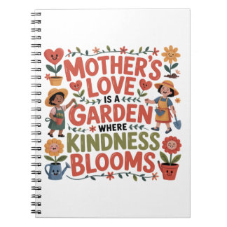 Mother’s Love Is A Garden Where Kindness Blooms Notitieboek