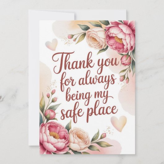 Mother’s Thank You Card Bedankkaart (Voorkant)