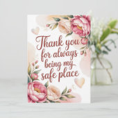 Mother’s Thank You Card Bedankkaart (Staand voorkant)