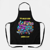 Mother Son Skater Black Graffiti Apron Schort (Voorkant)