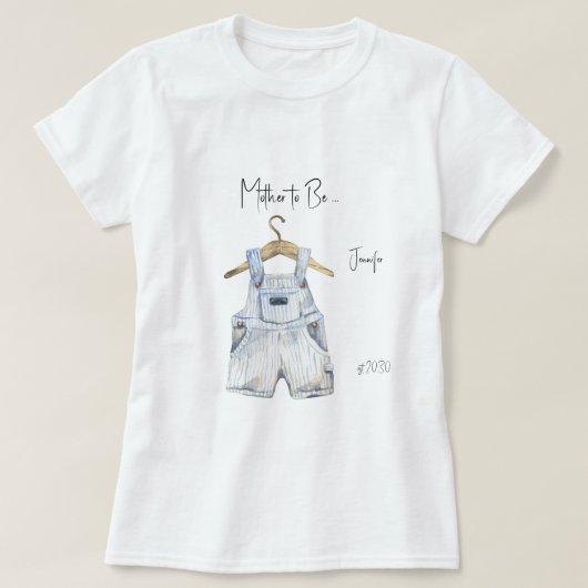 Mother-to-Be Boy Baby shower T-shirt (Design voorkant)