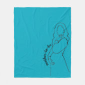 Mother-to-be Fleece Deken (Voorkant)