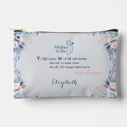 Mother to Be Floral Soft Pastel Etui (Voorkant)