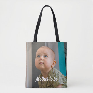 Mother To Be Personalized Minimal  Tote Bag