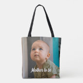 Mother To Be Personalized Minimal  Tote Bag (Achterkant)
