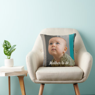 Mother To Be Photo Personalized Minimal  Kussen