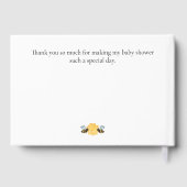 Mother-to-Bee Baby Shower Gastenboek (Achterkant)