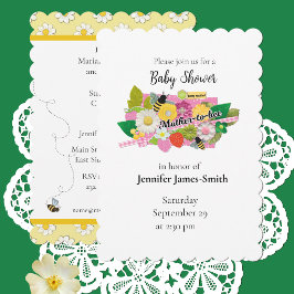 Mother-to-Bee Baby Shower Invitation Kaart