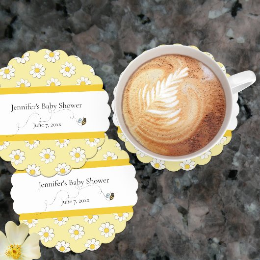 Mother-to-Bee Baby Shower  Kartonnen Onderzetters