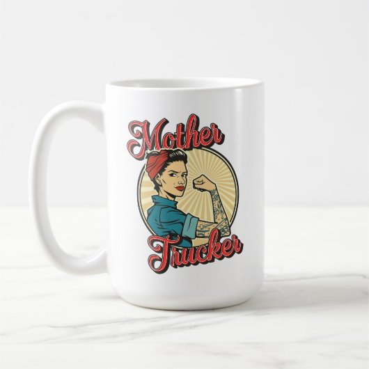 Mother Trucker Rosie-Inspired Power & Pride Koffiemok (Links)
