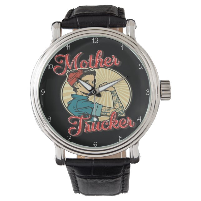 Mother Trucker: Rosie The Riveter Horloge (Voorkant)
