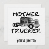 MOTHER TRUCKER - ZWART EN WITTE KAART (Voorkant / Achterkant)