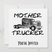MOTHER TRUCKER - ZWART EN WITTE KAART (Voorkant)
