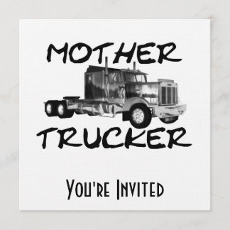 MOTHER TRUCKER - ZWART EN WITTE KAART