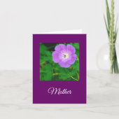 "MOTHER, YOU MADE IT LOOK EASY" PURPLE FLORAL MOTH KAART (Voorkant)