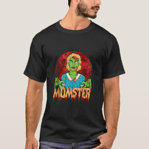 Mother Zombie Monster Costume Halloween Funny Mom T-shirt
