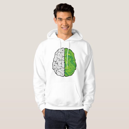 Motherboard Brain Hoodie (Voorkant volledig)