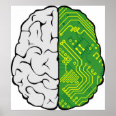 Motherboard Brain Poster (Voorkant)