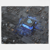 Motherboard Fleece Blanket Deken (Voorkant (Horizontaal))