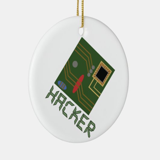 Motherboard Hacker Keramisch Ornament (Rechts)