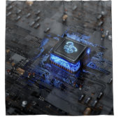 Motherboard Shower Curtain Douchegordijn (Voorkant)